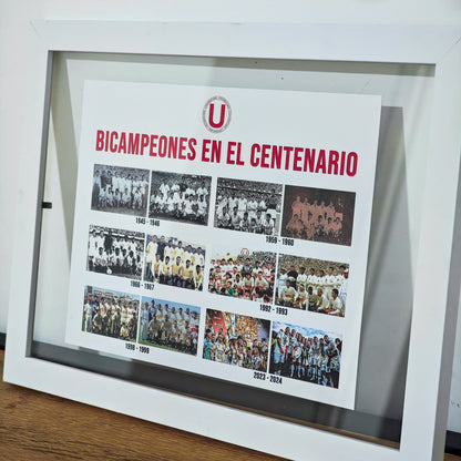 Pack Bicampeones (U) - 3 gorras + Cuadro histórico