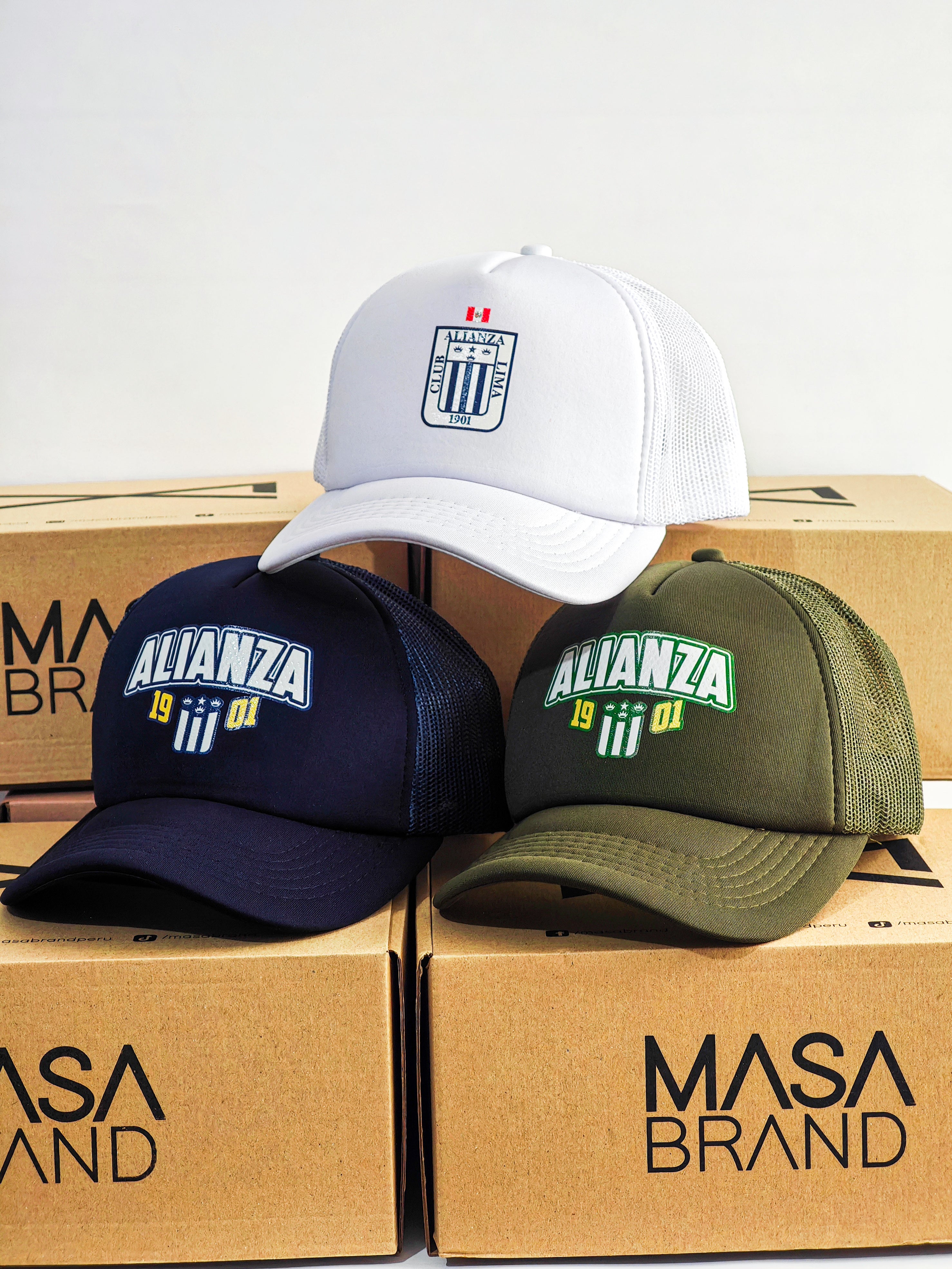 Pack de 3 gorra Alianza Lima - Trucker