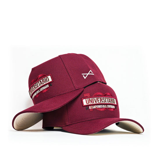 Gorra Universitario 100 años - Guinda