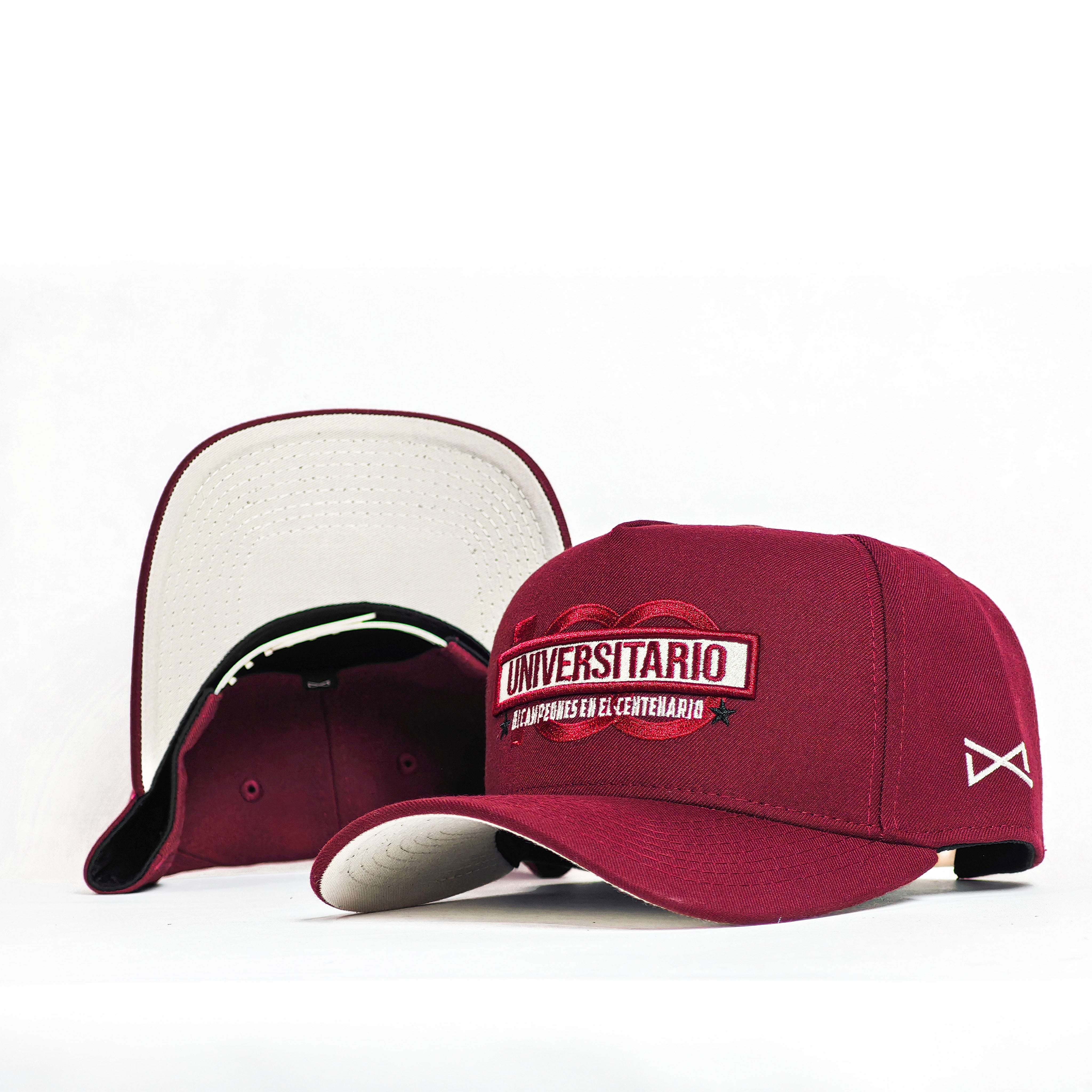 Gorra Universitario 100 años - Guinda