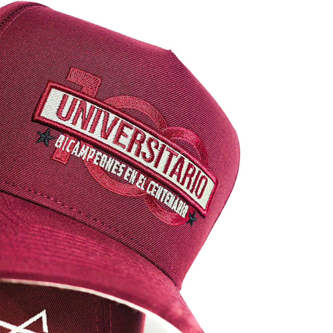 Gorra Universitario 100 años - Guinda