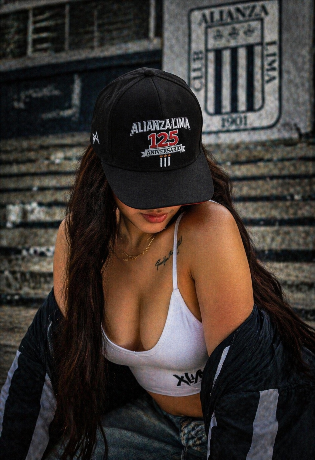 Gorra 125 aniversario Alianza lima - Edición limitada negra